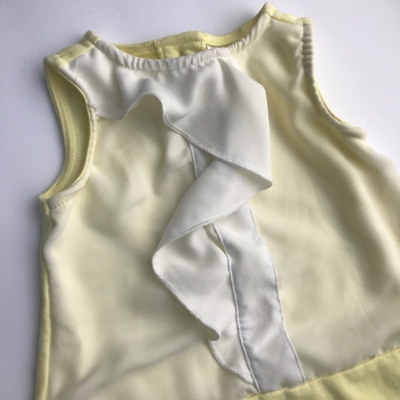 18Month Top, Yellow Girl's Dress Top, Toddler Tank - Picture 3 of 6